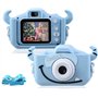 Appareil Photo à Selfie pour Enfants avec Coque en Silicone Souple de Dessin animé