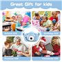 Appareil Photo à Selfie pour Enfants avec Coque en Silicone Souple de Dessin animé, écran de 2,0", Double Objectif, 1080p HD 20 