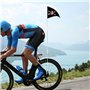 Billowvolve Fanion de vélo pour enfant garçon - 150 cm - Poteau de police - Fanion de vélo pour enfant (Pirate Black Rod)