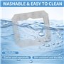 10 Pièces pour Ecovacs Winbot Mini Serpillère Rechange,Microfibre Lingette Robot Lave Vitre pour Ecovacs Winbot Mini,W-CC02-0012
