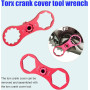 JJiaoLinin Clé à Fourche Avant de Vélo, 2 Pièces Vélo Retirer Installer Une clé Outil de Suspension pour XCR/XCM/XCT/RST MTB, Ro