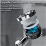 JJiaoLinin Douchette, Pommeau de douche rotatif à 360°, Douche à économie d'eau haute pression, Filtre à Trois Niveaux Système d