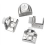 WYAN 20 Pièces de pinces à verre,support etagere verre,Fixations Réglable Support peuvent installer de verre de 4 à 9 mm d'épais