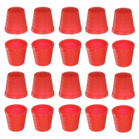 sourcing map 100pcs Couture Dé-à-coudre Plastique Doigt Protecteur Doigt Bouclier Bout Doigts Matelassage Artisanat Broderie Acc