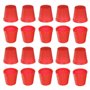 sourcing map 100pcs Couture Dé-à-coudre Plastique Doigt Protecteur Doigt Bouclier Bout Doigts Matelassage Artisanat Broderie Acc