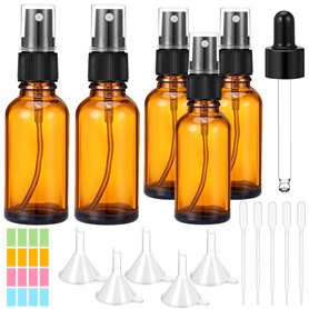 Litimkat 5pcs Flacon Spray Verre Vide Brun