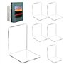 Auauraintt Lot de 6 Serre Livres en Acrylique Transparent