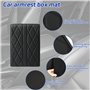 Housse de Console Centrale en Cuir pour Accoudoir de Voiture, Tapis D'Accoudoir en Mousse à MéMoire de Forme, Tapis D'Accoudoir 