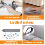 Collecteur de PoussièRe Fendue, Tige RéTractable en Acier Inoxydable et TêTe de Brosse Flexible Amovible pour Nettoyer Les Petit