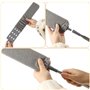Collecteur de PoussièRe Fendue, Tige RéTractable en Acier Inoxydable et TêTe de Brosse Flexible Amovible pour Nettoyer Les Petit