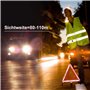 Gowkeey Lot de 5 gilets de sécurité pour voiture - Jaune fluo - Réfléchissant - Haute visibilité - Pour automobilistes, conducte