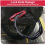 Housse Velo Exterieur Protection, Tissu Oxford 210D Epais Noir Bache Velo Exterieur avec Trou de Verrouillage & Sac de Rangement