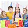 Sac Papier, 40 Pièces Sacs Cadeau avec 48 Autocollants, Sachet Bonbons, Sac en Papier Kraft pour Enfant Fêtes Mariage Anniversai