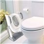 Mkitnvy Reducteur Toilette Enfant, Réducteur WC avec Marches, siège de toilette réglable avec rembourrage en PU, anti-éclaboussu