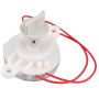 Futheda Ventilateur de Table avec minuterie mécanique et Interrupteur électronique 60 Minutes avec Un Bouton pour Chauffage élec