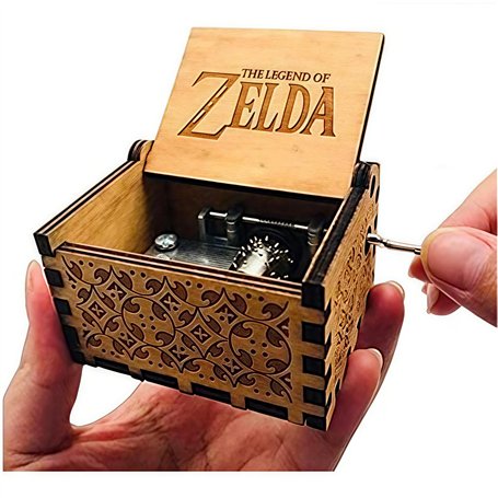Cuzit The Legend of Zelda Boîte à musique en bois à manivelle Musique du film