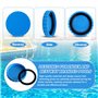 CHIHOLEN Lot de 2 bouchons d'hiver pour piscines Intex et Bestway avec joints assortis, accessoires de piscine, résistants au ge