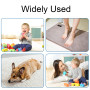 Kryzulax 12 Pièces Anti Derapant Tapis,Rug Grippers,Antiderapant Autocollants de Tapis,Réutilisable et Lavable Tapis Antidérapan