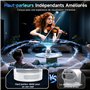 Jumpeak Vidéoprojecteur Portable, [App intégrée] Mini Projecteur Video FHD 1080P avec Haut-parleur HiFi &Focale Ultra Courte Rét