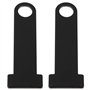 Aramox Serrure de Casque, Sangle de Casque Serrure de Bague en D en Acier Inoxydable, Moto Universelle(Noir)