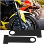Aramox Serrure de Casque, Sangle de Casque Serrure de Bague en D en Acier Inoxydable, Moto Universelle(Noir)