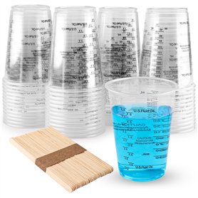 Zosenyer 50 pièces Transparent Doseur avec Gradué