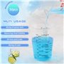 Zosenyer 50 pièces Transparent Doseur avec Gradué, 240ml Gobelet Doseur en Résine époxy en 50 Bâtonnets de Mélange Liquide, pour