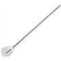 Zosenyer 10 Pièces Cuillère Paille Inox, 2 en 1 Paille Granité avec 2 Brosses de Nettoyage, Paille Reutilisable Écologiques pour