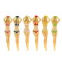 Kofull Tees de Golf en Plastic Intéressant Mélange de Couleurs Golf Tees Corps Nu Accessoires de Golf 6 Pack (Bronze)