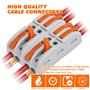 YSWOVUO Connecteur Electrique Avec Levier, 50 PCS Bornes De Connexion Automatique, Connecteurs de Fils Électriques 1-Fil 2-Entré