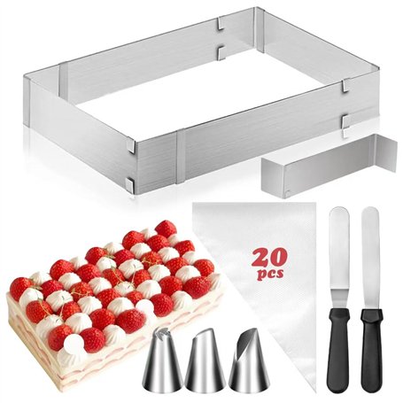 YSWOVUO Cadre Patisserie Rectangulaire Extensible