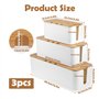 Boite Cache Cable avec Couvercle en Bois Perforé