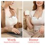 Tire Lait Electrique avec 4 Modes, 2 Tire Lait Portable, Breast Pump Electric Main Libre avec 2 Boucles de Réglage de Soutien-Go