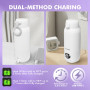 Chauffe Biberon Nomade de 500ml Grande Capacité, Chauffage Rapide Chauffe Biberon Portable Sans Fil, Charge rapide Chauffe Biber