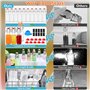 YAMAIDUO Lot de 10 Bouteille Verre 250ml, Bouteille en Verre avec Bouchon Mécanique avec 10 sceaux, 10 étiquettes, entonnoir pou
