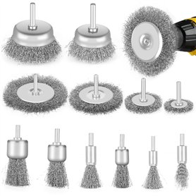 CIOXSOIO 12 Pièces Brosse Metallique pour Perceuse