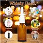 YSWOVUO Lot de 6 Flacon Pulvérisateur Nasal Vide, 30ml+10ml Verre Vaporisateurs Nasaux Vide avec Buses Entonnoir Étiquettes, Réu
