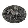 Xwest Buffalo Skull Belt Buckle Turquoise Pistol Western Buckles Boucle de ceinture