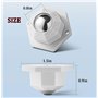 Wenrescry 12 Roulettes pour meubles,Roulettes à billes autocollantes universelles à 360° pour meubles et objets lourds, pour un 