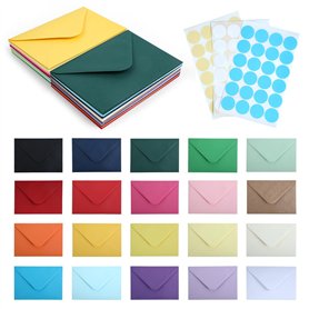 Strehknewen 60 Enveloppes colorées