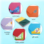 Strehknewen 60 Enveloppes colorées, Enveloppes C6, enveloppes en papier kraft, 20 couleurs, avec 72 autocollants colorés, envelo