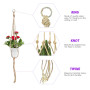 Swpeet Lot de 6 Pots de Fleurs en macramé de 3 Tailles pour Plantes Grasses, Cactus, Herbes aromatiques