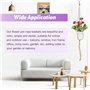 Swpeet Lot de 6 Pots de Fleurs en macramé de 3 Tailles pour Plantes Grasses, Cactus, Herbes aromatiques