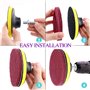 Swpeet Lot de 16 tampons à récurer 12,7 cm 3 brosses à récurer pour carrelage avec 1 Crochet de Fixation pour Nettoyage de la Ma