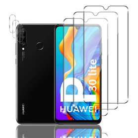 Widrt 3+3 Pièces Verre Trempé pour Huawei P30 Lite