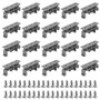 20 Pièces Support De Montage PCB C45 Montage Sur Circuit Imprimé DIN Adaptateur Pour Rail PCB DIN Rail PCB DIN Support Convient