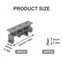 20 Pièces Support De Montage PCB C45 Montage Sur Circuit Imprimé DIN Adaptateur Pour Rail PCB DIN Rail PCB DIN Support Convient 