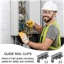 20 Pièces Support De Montage PCB C45 Montage Sur Circuit Imprimé DIN Adaptateur Pour Rail PCB DIN Rail PCB DIN Support Convient 