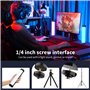 LUXCEO V8 Lampe vidéo LED RVB, CRI 95+, Batterie intégrée 2000 mAh, 3000 K/6000 K, luminosité réglable de 5 à 100%, 4 Effets pou