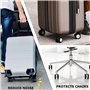 10 Pièces Housse de Roue de Valise Housse de Roue de Bagage en Silicone Réduit Le Bruit Roue de Valise Housse de Roue de Valise 